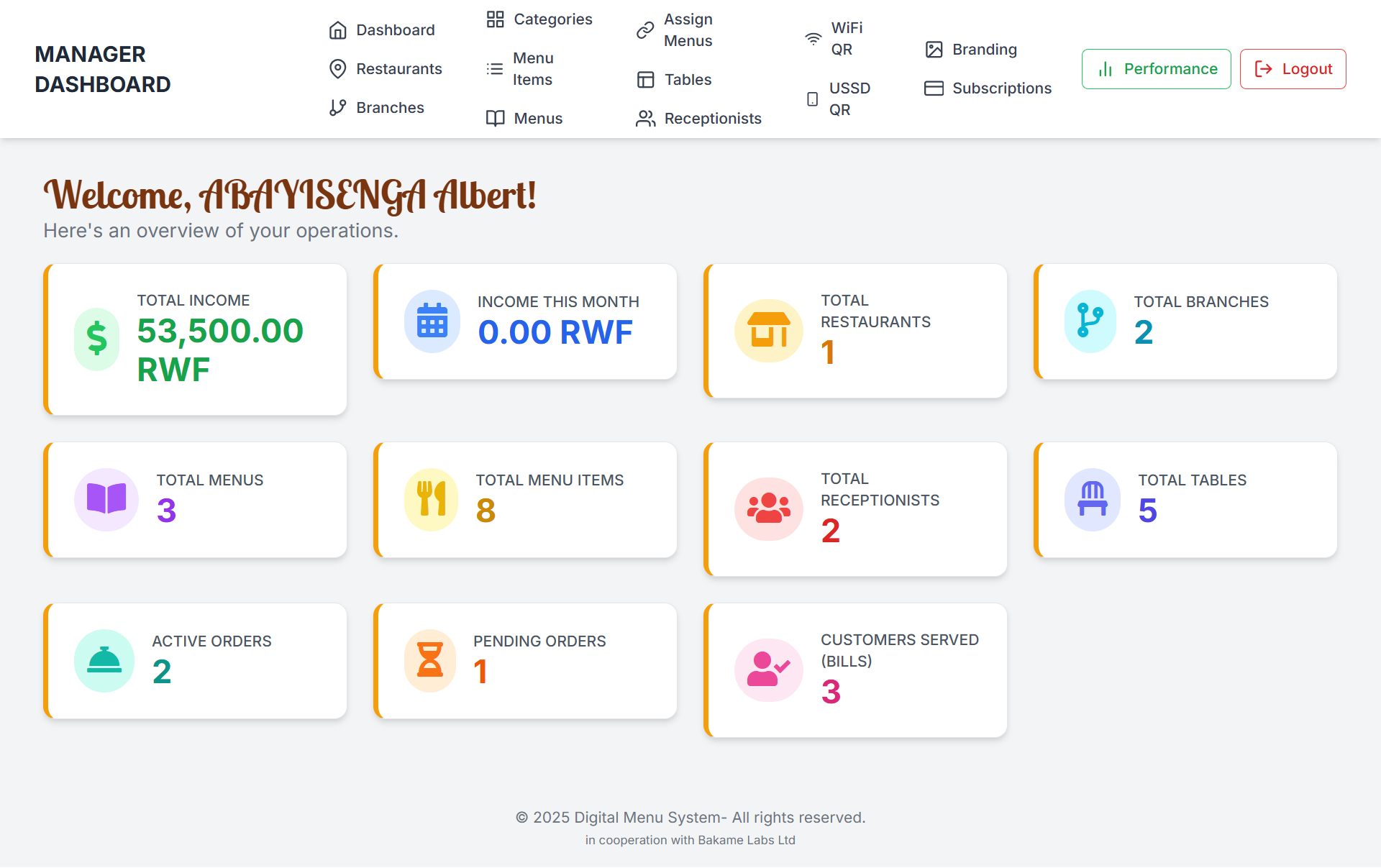 SOFT MENU / DIGITAL MENU PLATFORM screenshot