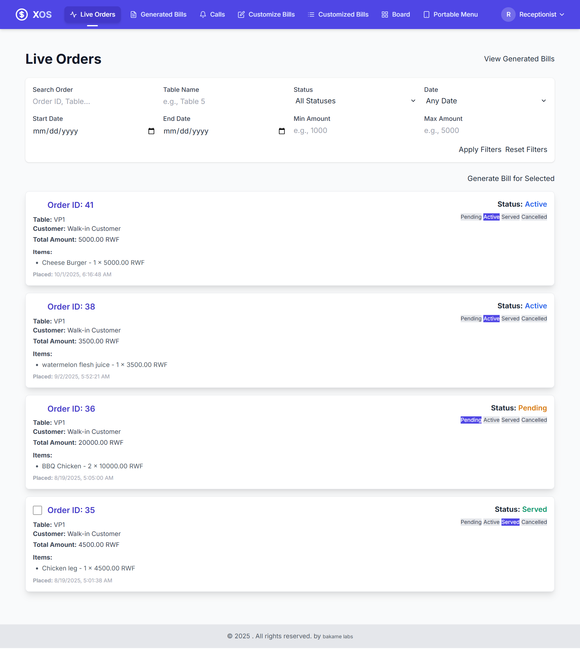 SOFT MENU / DIGITAL MENU PLATFORM screenshot